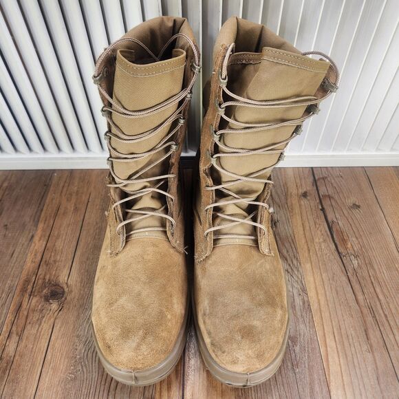 Belleville AFSTC Mens Sz 11 R Coyote Steel Toe Hot Weather Military Combat Boots - Picture 9 of 10